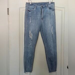 EUC Articles Of Society Blue Skinny Distressed Jeans